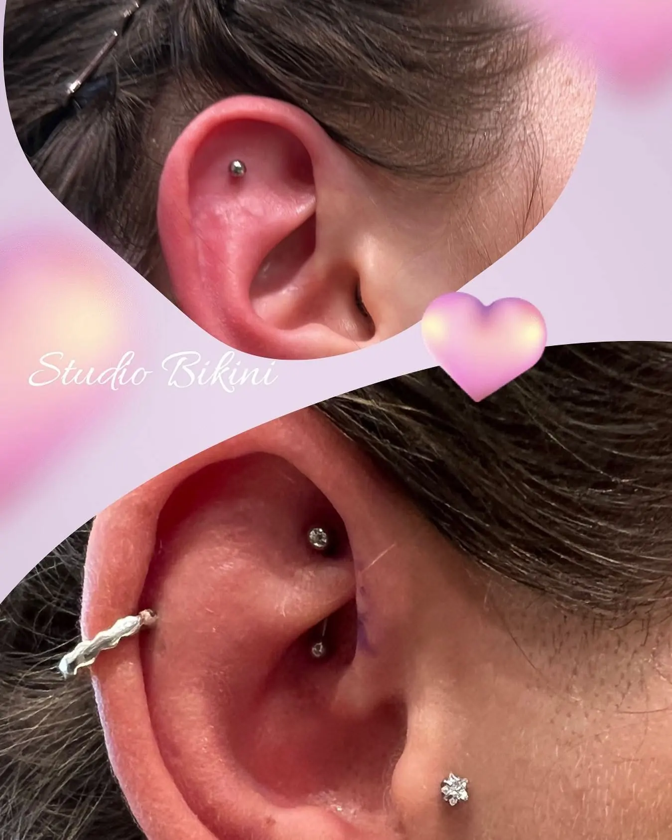 Piercing ucha z materiałów Studio Bikini — kadr trzynasty